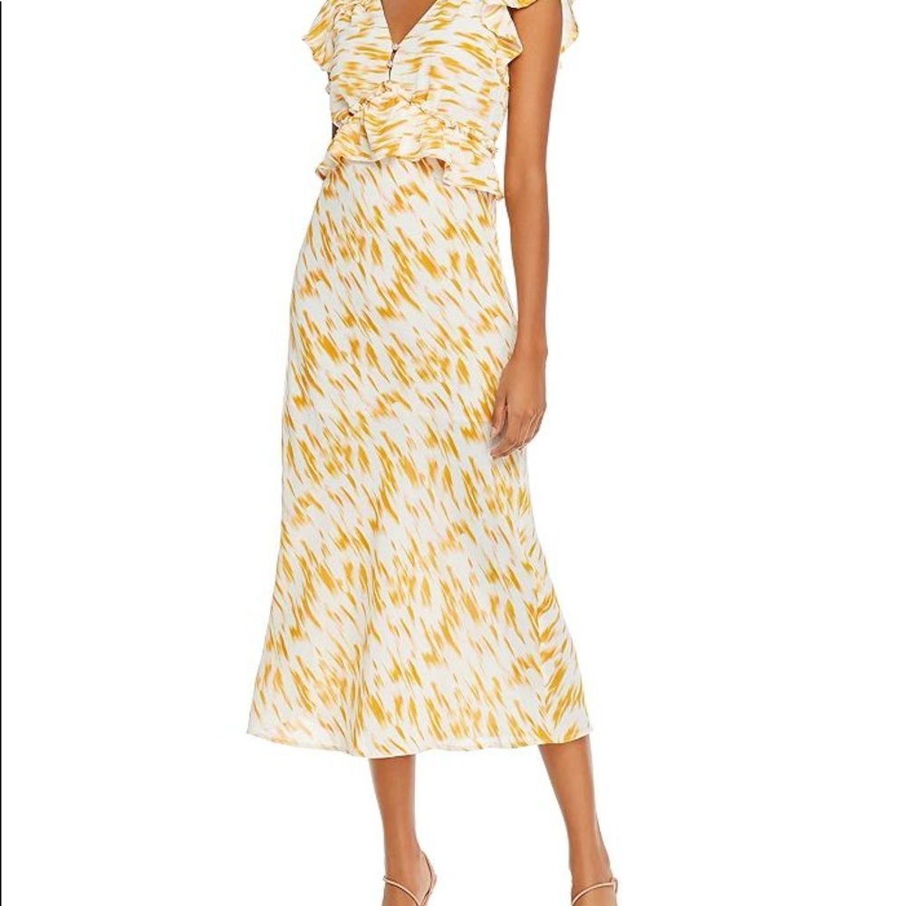 RAHI Marble Print Midi Dress